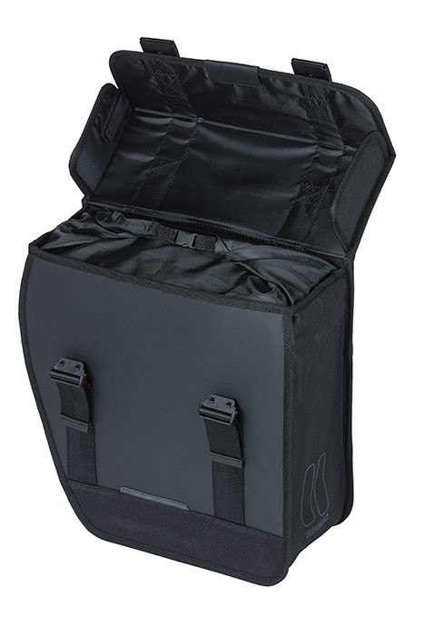 Sakwa miejska pojedyncza BASIL TOUR WATERPROOF SINGLE PANNIER BAG LEFT 14L, Hook On System, wodoodporna left black (NEW) Sakwa miejska pojedyncza BASIL TOUR WATERPROOF SINGLE PANNIER BAG LEFT 14L, Hook On System, wodoodporna left black (NEW)
