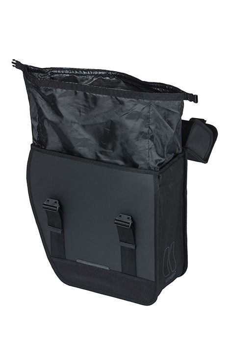 Sakwa miejska pojedyncza BASIL TOUR WATERPROOF SINGLE PANNIER BAG LEFT 14L, Hook On System, wodoodporna left black (NEW) Sakwa miejska pojedyncza BASIL TOUR WATERPROOF SINGLE PANNIER BAG LEFT 14L, Hook On System, wodoodporna left black (NEW)