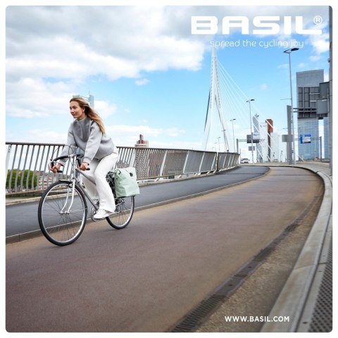 Sakwa podwójna BASIL SOHO DOUBLE PANNIER BAG NORDLICHT MIK, MIK System (ready to go) 41L 100% wodoodporna night black oświetleni Sakwa podwójna BASIL SOHO DOUBLE PANNIER BAG NORDLICHT MIK, MIK System (ready to go) 41L 100% wodoodporna night black oświetleni