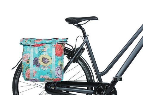 Sakwa podwójna na bagażnik BASIL BLOOM FIELD DOUBLE PANNIER BAG 28-35L, Universal Bridge System, sky blue (NEW) Sakwa podwójna na bagażnik BASIL BLOOM FIELD DOUBLE PANNIER BAG 28-35L, Universal Bridge System, sky blue (NEW)