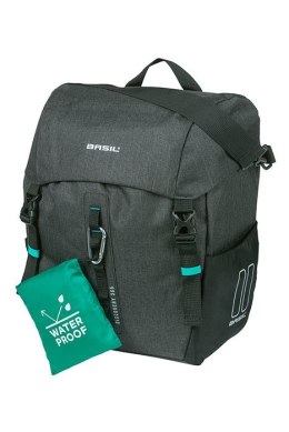 Sakwa pojedyncza BASIL DISCOVERY 365D SINGLE PANNIER BAG L 20L, Hook On System, wodoodporna black melee (NEW)