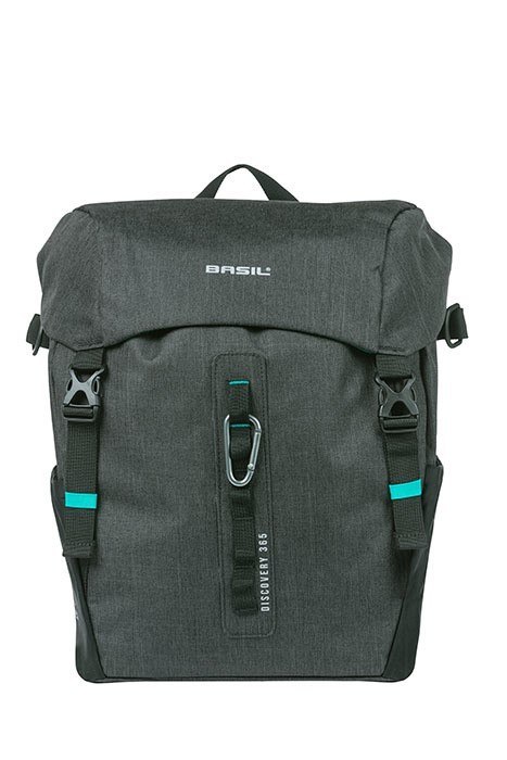 Sakwa pojedyncza BASIL DISCOVERY 365D SINGLE PANNIER BAG L 20L, Hook On System, wodoodporna black melee (NEW) Sakwa pojedyncza BASIL DISCOVERY 365D SINGLE PANNIER BAG L 20L, Hook On System, wodoodporna black melee (NEW)
