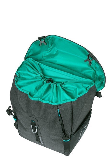 Sakwa pojedyncza BASIL DISCOVERY 365D SINGLE PANNIER BAG L 20L, Hook On System, wodoodporna black melee (NEW) Sakwa pojedyncza BASIL DISCOVERY 365D SINGLE PANNIER BAG L 20L, Hook On System, wodoodporna black melee (NEW)