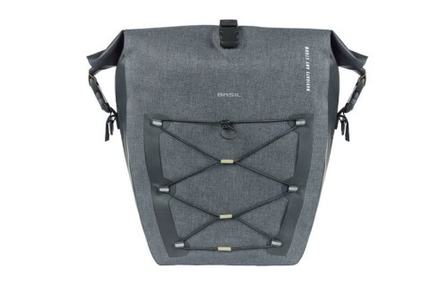 Sakwa pojedyncza BASIL NAVIGATOR STORM SINGLE PANNIER BAG MIK SIDE L 25-31 L, MIK System (ready to go) wodoodporna grey black ( Sakwa pojedyncza BASIL NAVIGATOR STORM SINGLE PANNIER BAG MIK SIDE L 25-31 L, MIK System (ready to go) wodoodporna grey black (