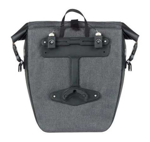 Sakwa pojedyncza BASIL NAVIGATOR STORM SINGLE PANNIER BAG MIK SIDE L 25-31 L, MIK System (ready to go) wodoodporna grey black ( Sakwa pojedyncza BASIL NAVIGATOR STORM SINGLE PANNIER BAG MIK SIDE L 25-31 L, MIK System (ready to go) wodoodporna grey black (