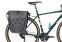 Sakwa pojedyncza BASIL NAVIGATOR STORM SINGLE PANNIER BAG MIK SIDE L 25-31 L, MIK System (ready to go) wodoodporna grey black (