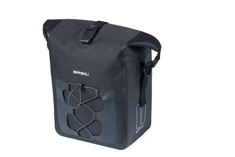 Sakwa pojedyncza BASIL NAVIGATOR WATERPROOF SINGLE PANNIER BAG M 12-15 L, Hook On System, wodoodporna, black (NEW) Sakwa pojedyncza BASIL NAVIGATOR WATERPROOF SINGLE PANNIER BAG M 12-15 L, Hook On System, wodoodporna, black (NEW)