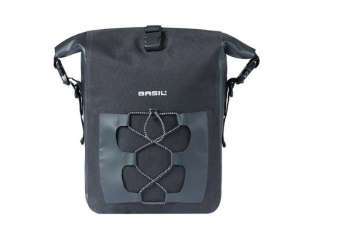 Sakwa pojedyncza BASIL NAVIGATOR WATERPROOF SINGLE PANNIER BAG M 12-15 L, Hook On System, wodoodporna, black (NEW) Sakwa pojedyncza BASIL NAVIGATOR WATERPROOF SINGLE PANNIER BAG M 12-15 L, Hook On System, wodoodporna, black (NEW)