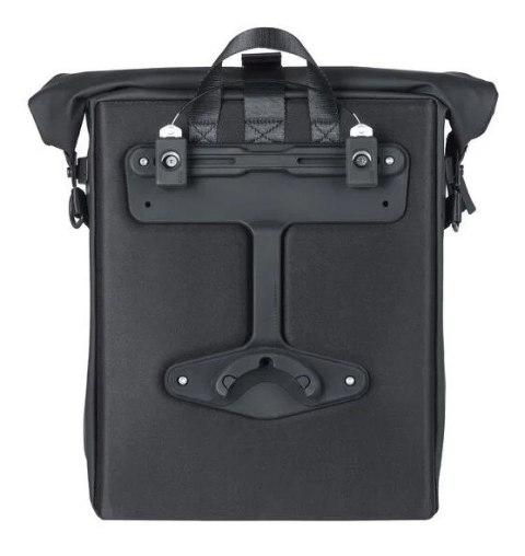 Sakwa pojedyncza BASIL SOHO BICYCLE SHOULDER BAG MIK SIDE 17L, MIK System (ready to go), 100% wodoodporna night black (NEW) Sakwa pojedyncza BASIL SOHO BICYCLE SHOULDER BAG MIK SIDE 17L, MIK System (ready to go), 100% wodoodporna night black (NEW)
