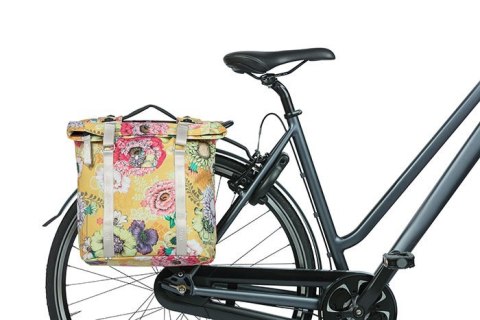 Torba na bagażnik BASIL BLOOM FIELD DOUBLE PANNIER BAG MIK 28-35L, MIK System (ready to go) honey yellow (NEW) Torba na bagażnik BASIL BLOOM FIELD DOUBLE PANNIER BAG MIK 28-35L, MIK System (ready to go) honey yellow (NEW)