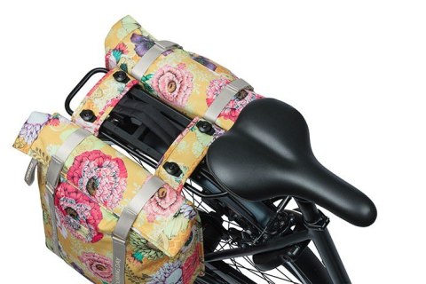 Torba na bagażnik BASIL BLOOM FIELD DOUBLE PANNIER BAG MIK 28-35L, MIK System (ready to go) honey yellow (NEW) Torba na bagażnik BASIL BLOOM FIELD DOUBLE PANNIER BAG MIK 28-35L, MIK System (ready to go) honey yellow (NEW)