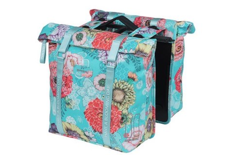 Torba na bagażnik BASIL BLOOM FIELD DOUBLE PANNIER BAG MIK 28-35L, MIK System (ready to go) sky blue (NEW) Torba na bagażnik BASIL BLOOM FIELD DOUBLE PANNIER BAG MIK 28-35L, MIK System (ready to go) sky blue (NEW)