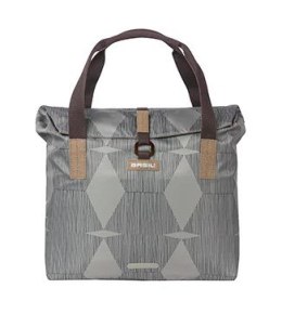 Torba na bagażnik BASIL ELEGANCE BICYCLE SHOPPER 20-26L Hook On System, wodoodporna chateau taupe (NEW)