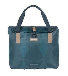 Torba na bagażnik BASIL ELEGANCE BICYCLE SHOPPER 20-26L Hook On System, wodoodporna estate blue (NEW)
