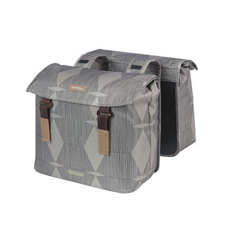 Torba na bagażnik BASIL ELEGANCE DOUBLE PANNIER BAG 40-49 Universal Bridge System, wodoodporna chateau taupe (NEW) Torba na bagażnik BASIL ELEGANCE DOUBLE PANNIER BAG 40-49 Universal Bridge System, wodoodporna chateau taupe (NEW)