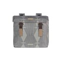Torba na bagażnik BASIL ELEGANCE DOUBLE PANNIER BAG 40-49 Universal Bridge System, wodoodporna chateau taupe (NEW)