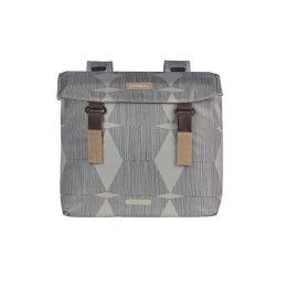 Torba na bagażnik BASIL ELEGANCE DOUBLE PANNIER BAG 40-49 Universal Bridge System, wodoodporna chateau taupe (NEW)