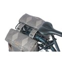 Torba na bagażnik BASIL ELEGANCE DOUBLE PANNIER BAG 40-49 Universal Bridge System, wodoodporna chateau taupe (NEW)