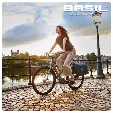 Torba na bagażnik BASIL ELEGANCE DOUBLE PANNIER BAG 40-49 Universal Bridge System, wodoodporna chateau taupe (NEW) Torba na bagażnik BASIL ELEGANCE DOUBLE PANNIER BAG 40-49 Universal Bridge System, wodoodporna chateau taupe (NEW)