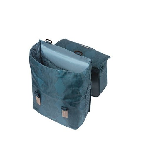 Torba na bagażnik BASIL ELEGANCE DOUBLE PANNIER BAG 40-49 Universal Bridge System, wodoodporna estate blue (NEW) Torba na bagażnik BASIL ELEGANCE DOUBLE PANNIER BAG 40-49 Universal Bridge System, wodoodporna estate blue (NEW)