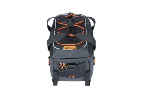 Torba na bagażnik BASIL MILES TARPAULIN TRUNKBAG 7L, 100% wodoodporna black orange (NEW) Torba na bagażnik BASIL MILES TARPAULIN TRUNKBAG 7L, 100% wodoodporna black orange (NEW)