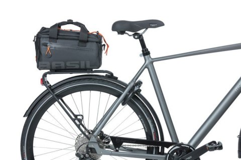 Torba na bagażnik BASIL MILES TARPAULIN TRUNKBAG MIK 7L, MIK System (ready to go), 100% wodoodporna black orange (NEW) Torba na bagażnik BASIL MILES TARPAULIN TRUNKBAG MIK 7L, MIK System (ready to go), 100% wodoodporna black orange (NEW)