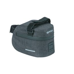 Torebka podsiodłowa BASIL DISCOVERY 365D FRAME BAG M 1L, mocowanie na paski, wodoodporna black melee (NEW)