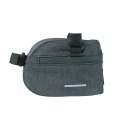 Torebka podsiodłowa BASIL DISCOVERY 365D FRAME BAG M 1L, mocowanie na paski, wodoodporna black melee (NEW)