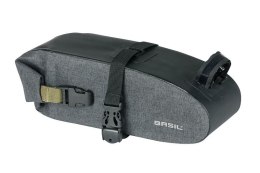 Torebka podsiodłowa BASIL NAVIGATOR STORM SADDLE BAG 1.5L, mocowanie na paski, wodoodporna grey black (NEW)