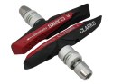 Klocki hamulcowe CLARKS CPS958, 72mm, Warunki Suche i Mokre, MTB, V-brake, Czerwono-czarne