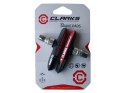 Klocki hamulcowe CLARKS CPS958, 72mm, Warunki Suche i Mokre, MTB, V-brake, Czerwono-czarne