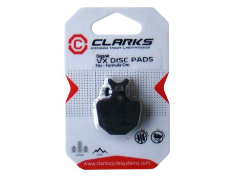 Klocki hamulcowe CLARKS dla FORMULA (Formula Oro), Organiczne Klocki hamulcowe CLARKS dla FORMULA (Formula Oro), Organiczne