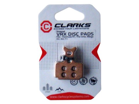 Klocki hamulcowe CLARKS dla FORMULA (Formula R1,The One, Mega, RX, RO, T1), Spiekane Klocki hamulcowe CLARKS dla FORMULA (Formula R1,The One, Mega, RX, RO, T1), Spiekane