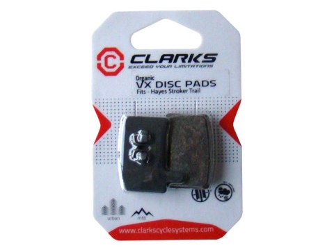 Klocki hamulcowe CLARKS dla HAYES (Hayes Stroker Traill), Organiczne Klocki hamulcowe CLARKS dla HAYES (Hayes Stroker Traill), Organiczne