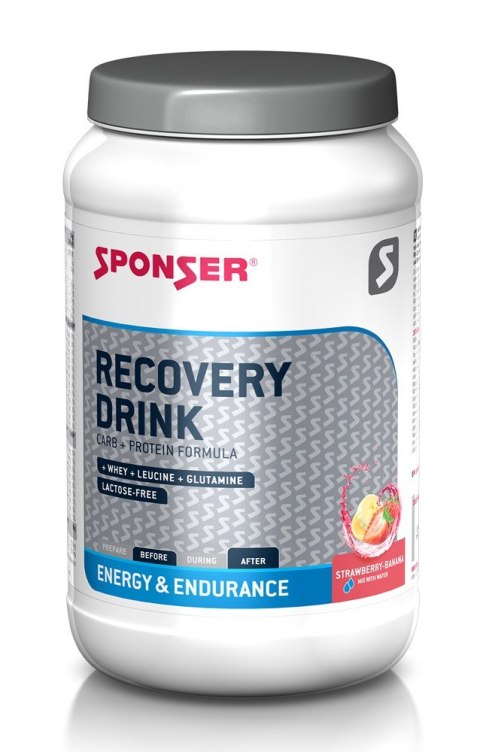 Napój SPONSER RECOVERY DRINK truskawkowo-bananowy puszka 1200g (NEW).