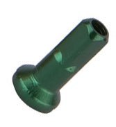 Nyple CNSPOKE AN12, Aluminiowe 14G 12mm, Zielone 144szt.