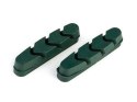 Okładziny hamulcowe CLARKS CP221 dla Shimano/Campagnolo, 52mm, Do obręczy ceramicznych, Szosa, Zielone (DWZ)