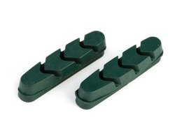 Okładziny hamulcowe CLARKS CP221 dla Shimano/Campagnolo, 52mm, Do obręczy ceramicznych, Szosa, Zielone (DWZ)