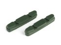 Okładziny hamulcowe CLARKS CP231 dla Shimano/Campagnolo, 52mm, Do obręczy ceramicznych, Szosa, Zielone (DWZ)