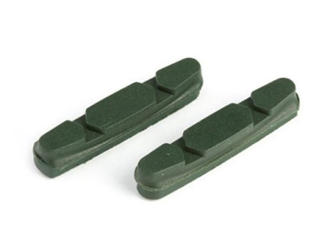 Okładziny hamulcowe CLARKS CP231 dla Shimano/Campagnolo, 52mm, Do obręczy ceramicznych, Szosa, Zielone (DWZ) Okładziny hamulcowe CLARKS CP231 dla Shimano/Campagnolo, 52mm, Do obręczy ceramicznych, Szosa, Zielone (DWZ)