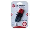 Okładziny hamulcowe CLARKS CPS501, 72mm, Warunki Suche i Mokre, MTB, V-brake, Czerwono-czarno-szare