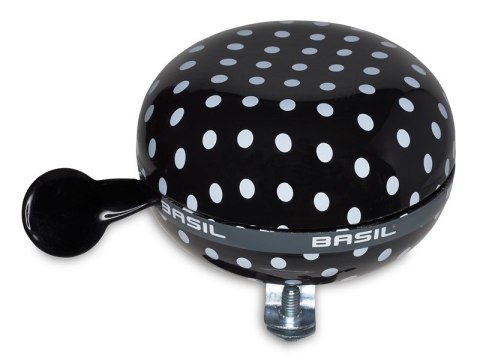Dzwonek rowerowy BASIL BIG BELL POLKADOT 80mm, black/white dots (NEW) Dzwonek rowerowy BASIL BIG BELL POLKADOT 80mm, black/white dots (NEW)