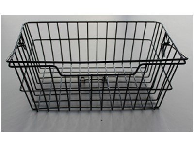 Kosz na tylny bagażnik BASIL BASKET-3 + haczyki mocujące Bottom hooks, stalowy czarny (DWZ) => BAS-11221, BAS-11223, BAS-11225 ( Kosz na tylny bagażnik BASIL BASKET-3 + haczyki mocujące Bottom hooks, stalowy czarny (DWZ) => BAS-11221, BAS-11223, BAS-11225 (