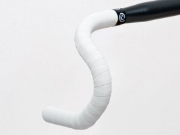 Owijka na kierownicę BIKE RIBBON SCRUB gr.2,5mm ekoskóra biała (NEW)