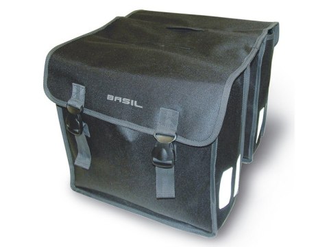 Sakwa miejska podwójna BASIL MARA XL 35L, mocowanie na paski, wodoodporna czarna (NEW) Sakwa miejska podwójna BASIL MARA XL 35L, mocowanie na paski, wodoodporna czarna (NEW)