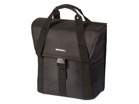 Sakwa miejska pojedyncza BASIL GO SINGLE BAG 16L, Hook On System, solid black (NEW) Sakwa miejska pojedyncza BASIL GO SINGLE BAG 16L, Hook On System, solid black (NEW)