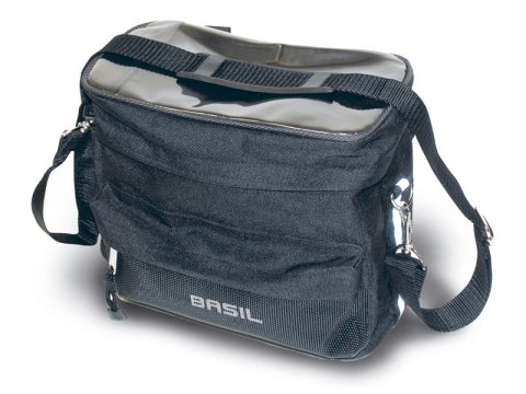 Torba na kierownicę z mapnikiem BASIL MALI HANDLEBAR BAG 8L, mocowanie na rzepy, wodoodporna czarna (DWZ) Torba na kierownicę z mapnikiem BASIL MALI HANDLEBAR BAG 8L, mocowanie na rzepy, wodoodporna czarna (DWZ)