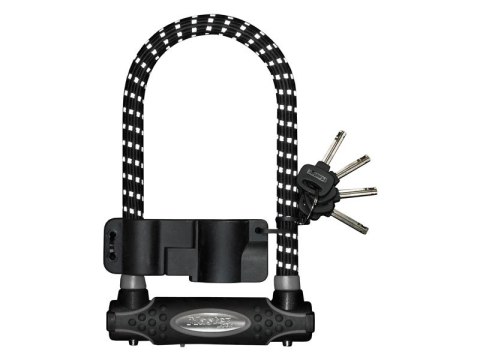 Zapięcie rowerowe MASTERLOCK 8195 U-LOCK 13mm 110mm 210mm KLUCZYK pokryte gumą z refleksem czarne (NEW) Zapięcie rowerowe MASTERLOCK 8195 U-LOCK 13mm 110mm 210mm KLUCZYK pokryte gumą z refleksem czarne (NEW)