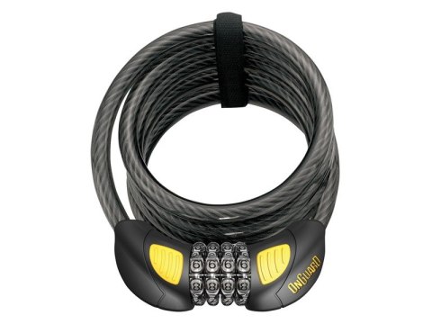 Zapięcie rowerowe ONGUARD Doberman 8031GLO Linka - 12mm 185cm - SZYFR (NEW) Zapięcie rowerowe ONGUARD Doberman 8031GLO Linka - 12mm 185cm - SZYFR (NEW)