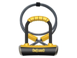 Zapięcie rowerowe ONGUARD PitBull Mini DT 8008 U-LOCK - 14mm 90mm 140mm - 5 x Klucze z kodem + linka 10mm 120cm (NEW)